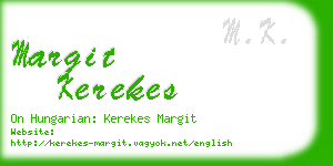 margit kerekes business card